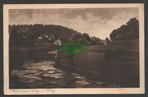 140911 AK Partie aus Sorge im Harz 1924