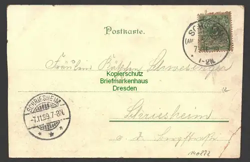 140882 AK Bernhardiner Litho 1899
