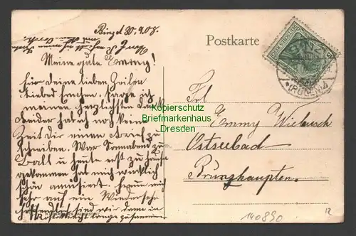 140890 AK Rügen Schloss Putbus Binz 1908