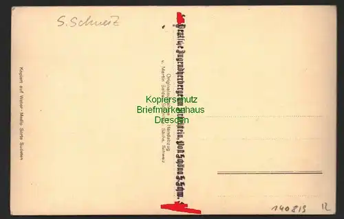 141019 AK Grenzland Jugendherberge am Zirkelstein Post Schöna um 1940