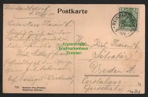 141003 AK Krippen Sächsische Schweiz 1911 Reinhardtsdorf