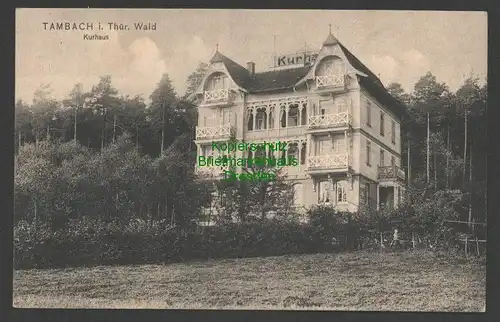 140951 AK Tambach Thür. Wald Kurhaus 1910