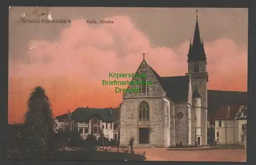 140998 AK Sondershausen Kath. Kirche 1913