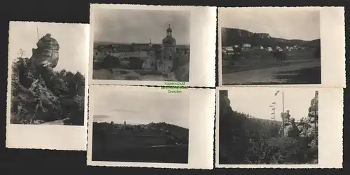141036 5 AK Fotokarten Sächsische Schweiz um 1940