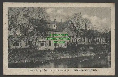 140987 AK Hochheim bei Erfurt Herrenkrug vormals Sanssouci 1920