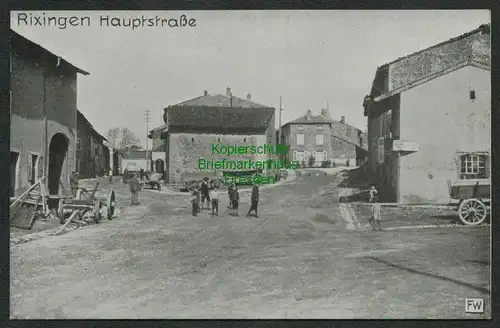 139428 AK Réchicourt-le-Château Rixingen Hauptstraße um 1918