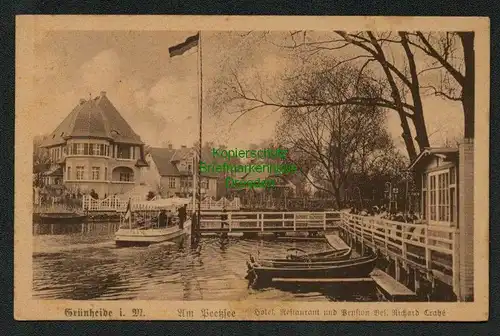 139533 AK Grünheide Mark Am Peetzsee Hotel Restaurant Pensiom um 1925