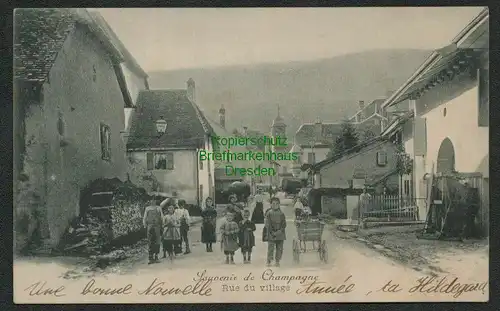 139200 AK Champagne VD Schweiz Rue du Village 1901