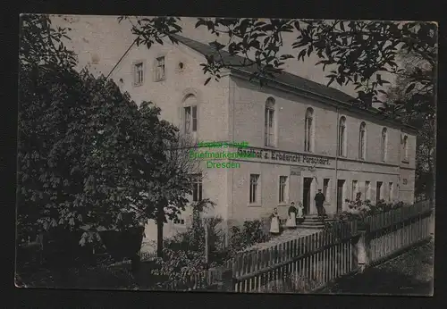 138173 AK Poschdorf Sächs. Schweiz Gasthof zum Erbgericht um 1920