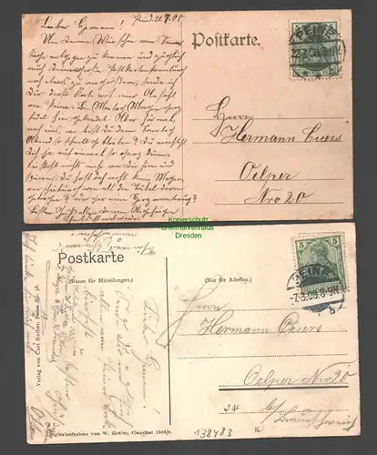138483 2 AK Peine Peiner Walzwerk Gebläsemaschinen 1909
