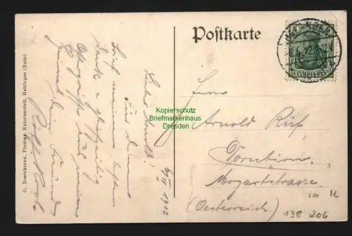 138206 AK Hattingen a. d. Ruhr 1912 Neues Rathaus