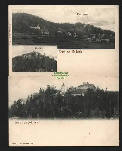 136789 2 AK Neidstein um 1900 Tabernakel Burg