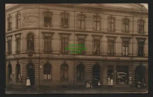 136773 AK Düsseldorf 1910 Fotokarte Restauration zur Schützenlies`l Eintrachtstr