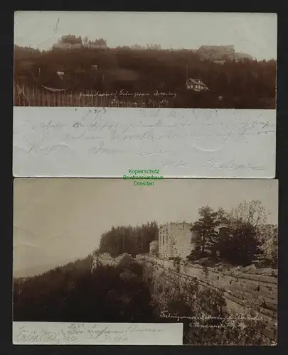 136728 2 AK Festung Rothenberg Veste bei Schnaittach Fränkische Alb 1898