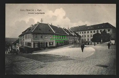 136787 AK Sulzbach i.Opf. Oberpfalz 1906 Unterer Luitpoldplatz