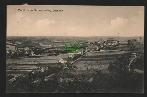 136816 AK Wettin vom Schweizerling aus gesehen 1916