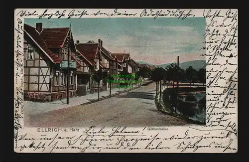136393 AK Ellrich a. Harz 1902 Göthestrasse