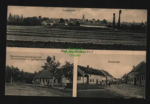 136163 AK Alickendorf b. Oschersleben 1910 Materialwarenhandlung Gastwirtschaft