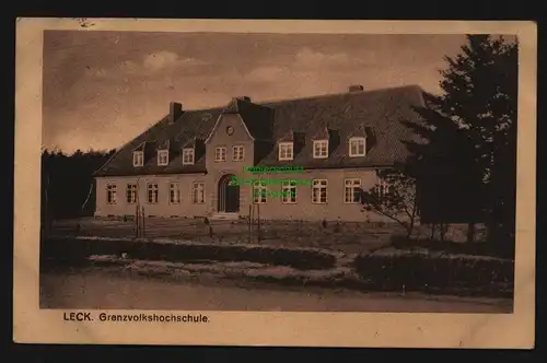 136359 AK Leck Kr. Tondern Nordfriesland 1924 Grenzvolkshochschule