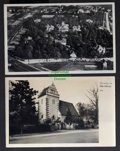 131898 2 AK Coswig Sa. Alte Kirche Heilstätte Lindenhof 1952