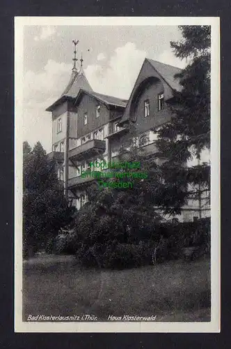 128821 AK Bad Klosterlausnitz 1950 Haus Klosterwald