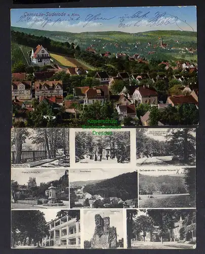 129031 2 AK Gernrode Suderode a. Harz 1914 1911 Schwedderholz Brinkstrasse