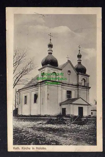128942 AK Holoby Goloby  Wolhynien Ukraine Kath. Kirche um 1918