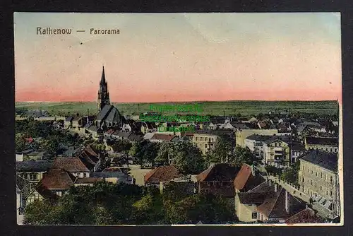 129014 AK Rathenow Panorama 1921