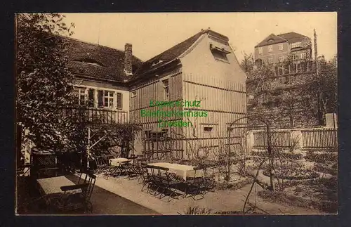128940 AK Diesbar an der Elbe Hempels Rosengarten 1934 Landpoststempel Seußlitz