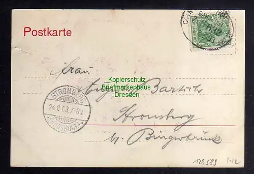 128589 AK Giessen Gießen vom Turm des Corpshaus Starkenburgia 1903