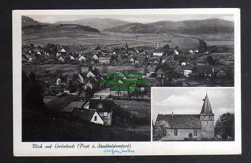 128512 AK Golmbach über Stadtoldendorf Ort Kirche um 1935