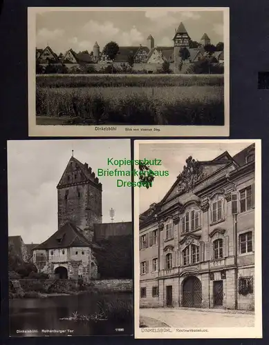 121258 7 AK Dinkelsbühl Litho um 1900 Nördlingerstrasse mit Progymnasium Markt D