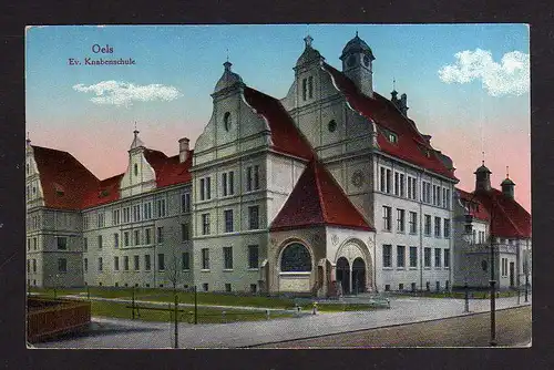 110048 AK Oels Ev. Knabenschule um 1930