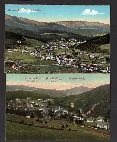110662 2 AK Krummhübel Brückenberg Riesengebirge um 1920
