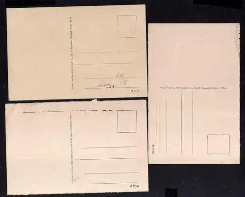 110534 3 AK Ohrdruff Thür. Markt Hohenlohestraße Weinhandlung Kürschner 1920 Tru