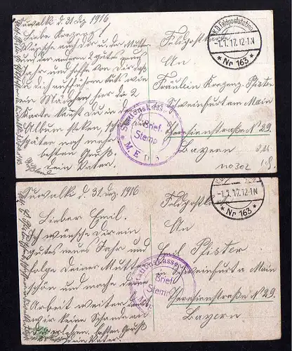 110302 2 AK Typy Maloruskie Ukrainiec Polski Kujawianka Feldpost 1917