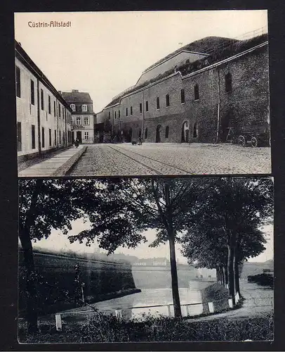 110729 2 AK Cüstrin Altstadt Seilermeister Warder um 1915 in der Festung 1920