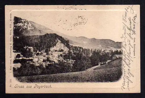 110711 AK Payerbach Semmering Niederösterreich 1901