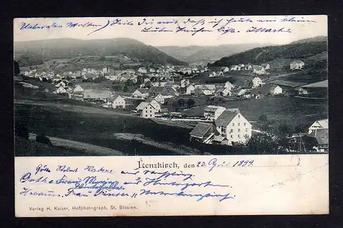 107122 AK Lenzkirch 1899 Ort Panorama