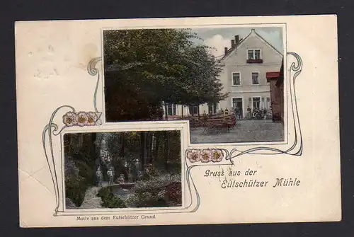 106911 AK Eutschützer Mühle Gasthaus Restaurant 1908 Eutschützer Grund