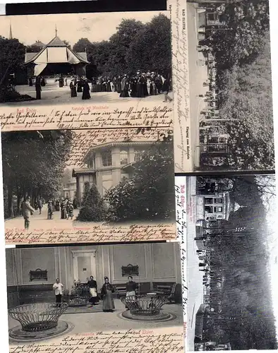 107006 5 AK Bad Elster Badeplatz 1905 Moritz- und Salzquellen Promenade 1904 Mar