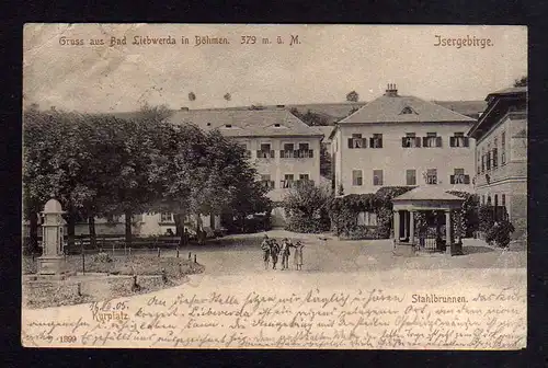 106998 AK Bad Liebwerda in Böhmen Isergebirge Stahlbrunnen 1905