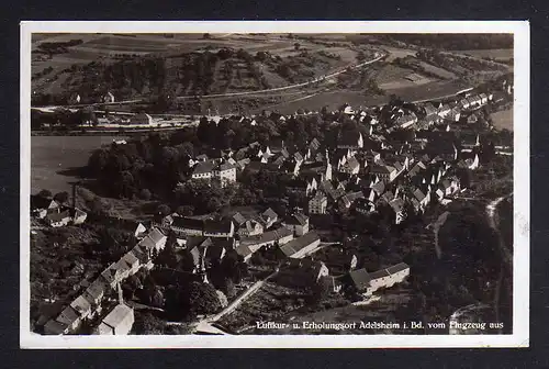 107304 AK Adelsheim um 1935 Fotokarte Luftbild Fliegeraufnahme