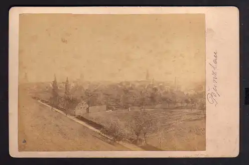 107439 AK Bunzlau Foto Vorläufer um 1890 auf Hartpappe