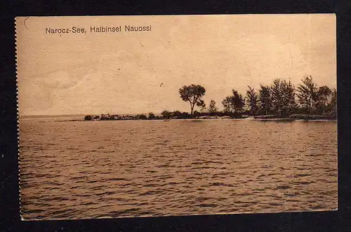 107307 AK Narocz See Halbinsel Nauossi Feldpost 1917