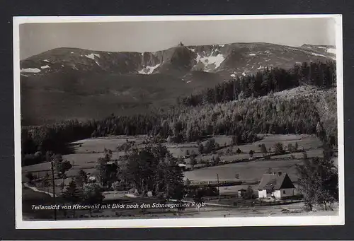 107636 AK Kiesewald Riesengebirge Fotokarte um 1935 Schneegruben