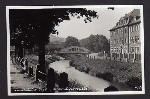 107685 AK Landeshut Riesengebirge An der Boberbrücke um 1935