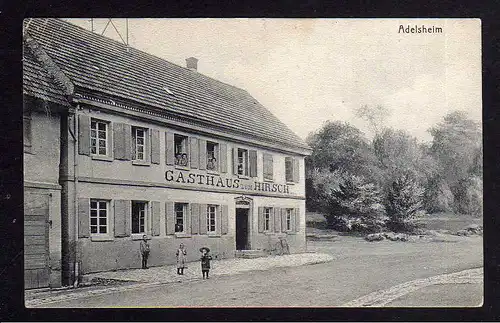 108341 AK Adelsheim 1910 Gasthaus zum Hirsch Vollbild
