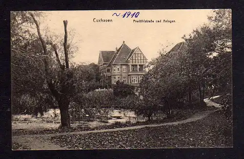 107615 AK Cuxhaven Predöhlstraße Villa Köhler um 1910 Verlag Albert Angelbeck