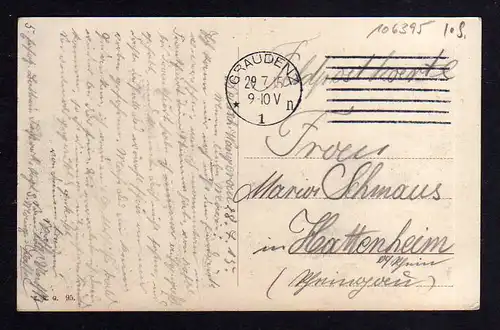 106395 AK Graudenz Grudiaz 1915 Oberrealschule Kaiserl. Postamt